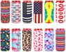12Pcs Neoprene Slim Beer Can Cooler Tall Stubby Holder Foldable Stubby Holders Beer Cooler Bags Fits 12Oz Slim Energy Drink & Beer (Classic Style)
