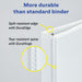 Avery Heavy Duty View Binder, White, 4-Inch, Slant Ring, One-Touch, 760 Sheets (79672)