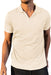 Men'S Fashion Athletic Muscle Polo Shirts V Neck Golf T-Shirts Workout Solid Color Tee Shirt Top