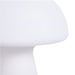Urban Shop Novelty Glass Mushroom Lamp, Off-White Matte, 12" H, Plug-In