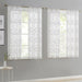 Mainstays Modern Gray Geometric Rod Pocket Sheer Curtain Set, 28" X 63" (4 Panels)