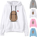 Wabtum Cute Hoodies for Women Teen Girls Striped Potatoes Sweatshirts Long Sleeve Hoodies Casual Kawaii Jumper Shirts
