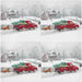 Wusikd Snowflakes Buffalo Plaid Cloth Napkins Set of 6 Winter Christmas Dinner Napkins Solid Washable Reusable Polyester Table Napkins Oversized 20"X20" with Hemmed Edges for Home Weeding Decoration