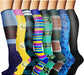 Graduated Copper Compression Socks for Men & Women Circulation 8 Pairs 15-20Mmhg - Best for Running Athletic Cycling