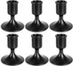 Black Candlestick Holders, 6 Pcs Metal Taper Candle Holders Candle Stick Candle Holder for Festive Table Decor Wedding Centerpiece Mantelpiece Home Decor Warmhousing Gift