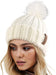 FURTALK Womens Winter Knitted Beanie Hat with Faux Fur Pom Warm Knit Skull Cap Beanie for Women…