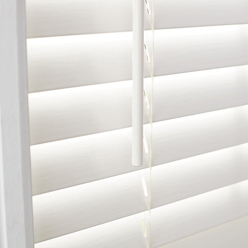 Better Homes & Gardens 2" Cordless Faux Wood Horizontal Blinds, Antique White, 34X64