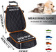 Dog Car Seat Cover for Pets Front Seat Protector, Thicked 600D Heavy Duty Water-Resitant & Wear-Resistant Durable Nonslip Padded with Side Flaps Fits Most of Cars Trucks Suvs (Orange)
