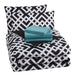 Mainstays Black Geometric 8 Piece Bed in a Bag Comforter Set with Sheets, King