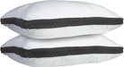 Lux Decor Collection Gusseted Queen Pillows Set of 2 - Comfortable Breathable Bed Pillows for Sleeping (18X26)