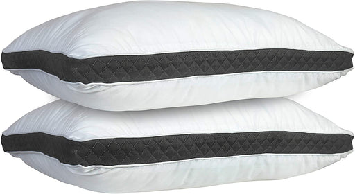 Lux Decor Collection Gusseted Queen Pillows Set of 2 - Comfortable Breathable Bed Pillows for Sleeping (18X26)