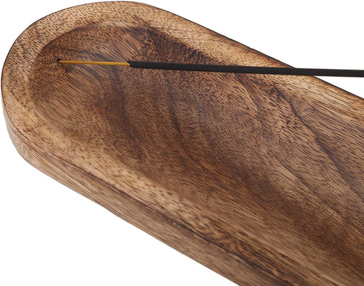 Wooden Brown Incense Holder -Incense Burner Holder –Ash Catcher - Incense Stick Holder - Meditation & Yoga - Great Gift for Any Occasion Size 11X4 Inch