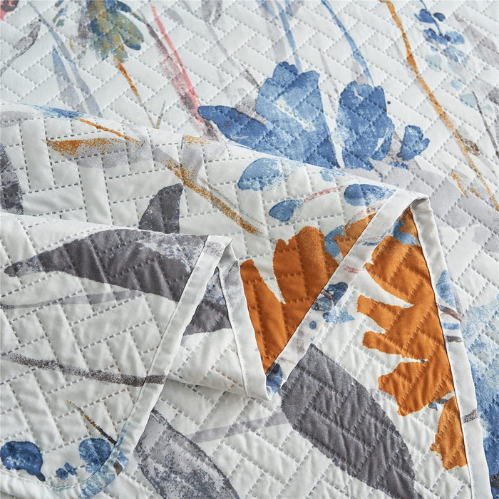 King Quilt Set, 3-Piece King Size Quilt Set with 2 Pillow Shams- Boho Reversible Soft and Lightweight King Quilt Bedding Bedspread Coverlet Set