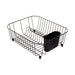 Rubbermaid Dish Rack with Utensil Holder for Kitchen Countertop, Small, Black