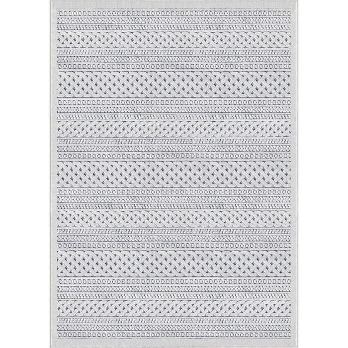 My Texas House Jessie, Transitional, Stripes, Woven Area Rug, 5'2" X 7'6"