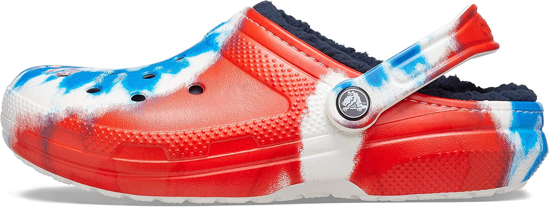 Unisex-Adult Classic Tie Dye Lined Clogs | Fuzzy Slippers