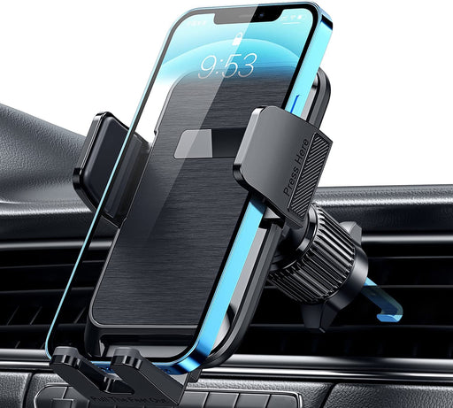 Phone Mount for Car Vent [2022 Upgraded Clip] Cell Phone Holder Car Hands Free Cradle in Vehicle Car Phone Holder Mount Fit for Smartphone, Iphone, Cell Phone Automobile Cradles Universal
