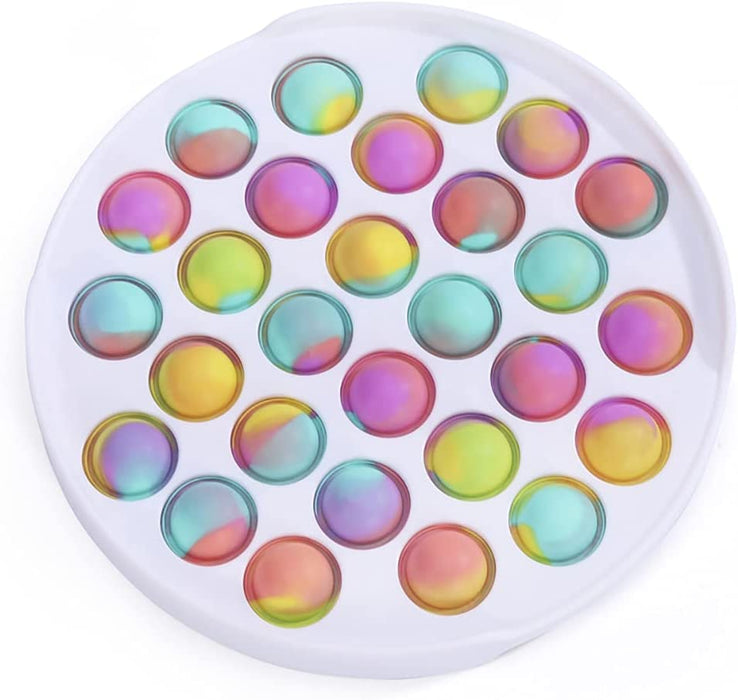 Pop Fidget Toy Bubble Fidget Sensory Toy, Bubble Popper Anxiety Relief Autism Toy, Silicone Figetget Toy for ADD ADHD, Popping Fidget Novelty Gift Mixing