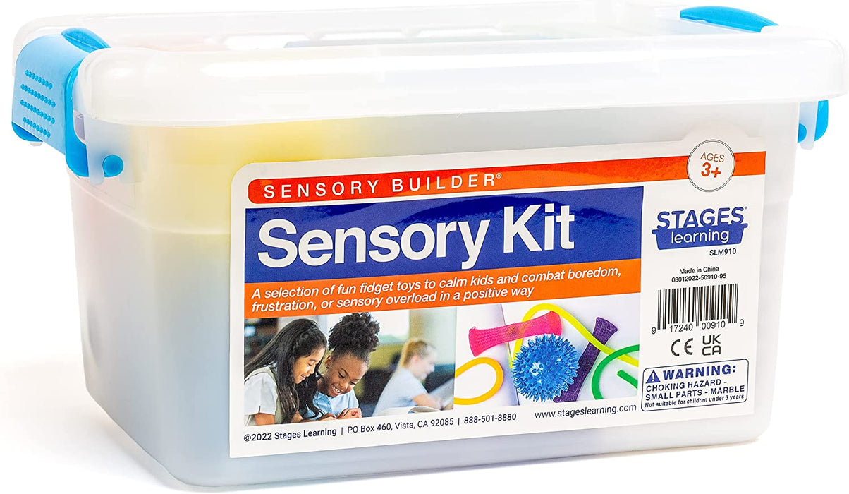Sensory Builder: Fidget Toys Sensory Kit Bundle-From the Makers of Language Builder - Stress Relief Balls with Fidget Hand Toys for Anxiety Kids & Adults-Calming Toys for ADHD Autism Anxiety