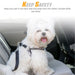 2Pcs Dog Leash Seat Belt Pet Car Seatbelt Safety Lead with Swivel Clip and Adjustable Length for Dogs and Cats, Black Seatbelt Harness for All Vehicles