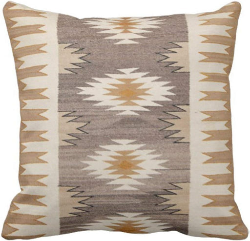 Set of 4 Throw Pillow Covers Tribal Western Geometric Colorful Nature Color Patterns Sw Turq Orange Decorative Pillow Cases Home Decor Square 18X18 Inches Pillowcases