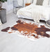Cowhide Rug Faux Cow Shaped Rug Western Decor for Home Approx 4.5' X 6.2'
