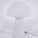 Urban Shop Novelty Glass Mushroom Lamp, Off-White Matte, 12" H, Plug-In