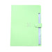 5 Pockets Plastic Expanding File Folders A4 Letter Size Snap Closure Accordion Folder Paper Document Organizer Set (Green)