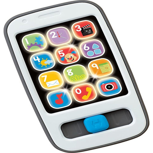 Laugh & Learn Smart Phone Electronic Baby Learning Toy with Lights & Sounds, Gray