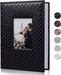 Photo Picture Album 4X6 300 Photos,Small Capacity Premium Leather Cover Wedding Family Photo Albums Holds 300 Horizontal Photos(Black)