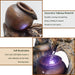 Tabletop Water Fountain Indoor - Tree Trunk with Jar Rustic Fountains Small Feng Shui Zen Waterfall Fountain W/ LED Light & Soothing Sounds for Office Home Desktop Decor (Brown)
