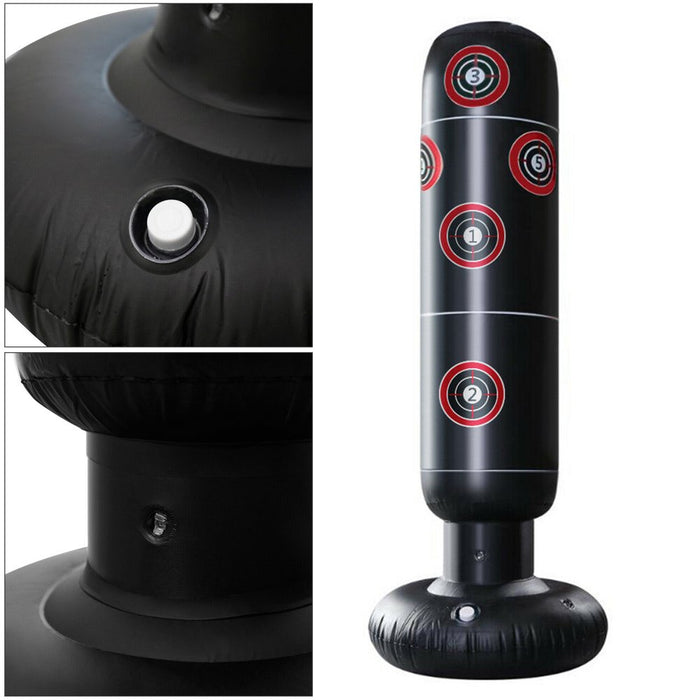 Free Standing Punching Bag,  Heavy Duty Target Stand Punch Bags/Excellent Dummy for Boxing/Kick Boxing/Mixed Martial Arts/Mma Training Equipment
