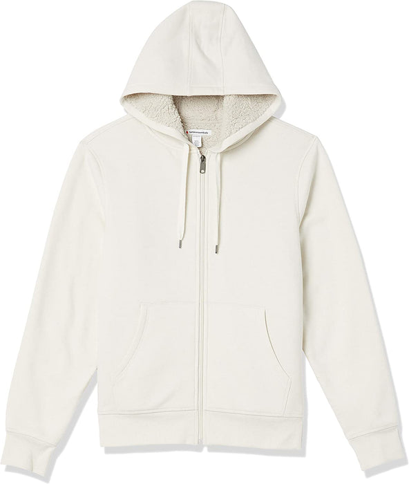 Amazon Essentials Men'S Sherpa-Lined Full-Zip Hooded Fleece Sweatshirt