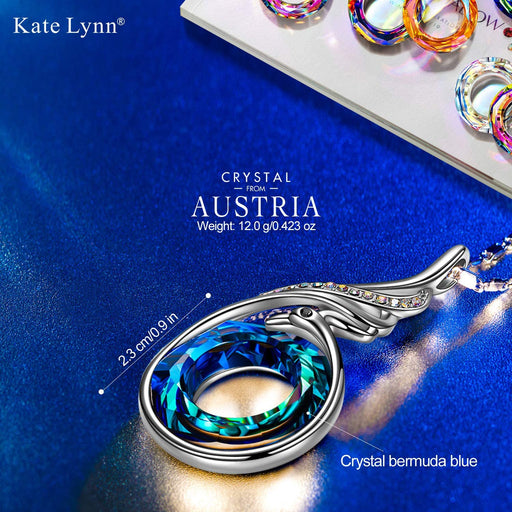 ♥ Rise from the Ashes Sterling Silver Phoenix Necklaces for Women, 17.8"+2.0" Necklace, Packaged with Jewelry Box, Birthday Gift for Women, Symbol of Luck and Renewal