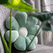 Awesims Home Decor Flower Pillow - Decorative Pillows, Super Soft 15.7" Cute Pillows, Floor Pillows Seating for Adults or Children, Flower Throw Pillow for Living Room, Kids Room, Car, Bedroom (Green)