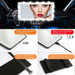 Car Visor Vanity Mirror Rechargeable with 3 Light Modes & 60 Leds for Car Truck SUV Rear View with Dimmable Touch Screen,Car Mirror as a Gifts for Women Valentine'S Day (Black)