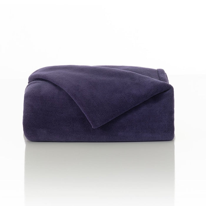 Supersoft Twin XL Bed Blanket in Navy, Sized for College Dorm Beds, Plush and Warm, Deep Navy Blue , Easy Care, by