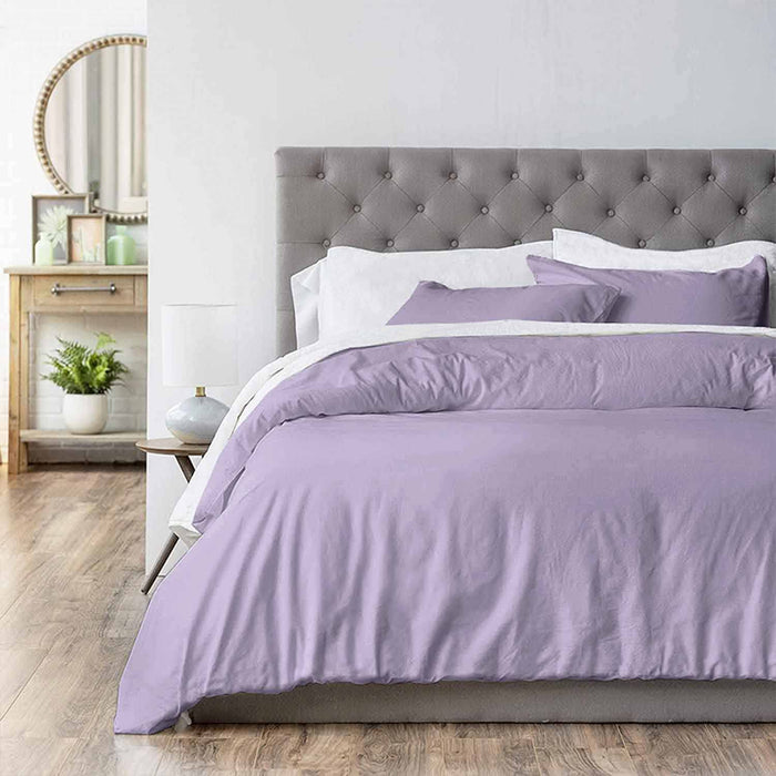 Light Purple Queen Comforter Set, 7 Piece Boho Lavender Bed in a Bag - Soft & Lightweight All Season Microfiber down Alternative Bedding Comforter with Sheets for Girls Women