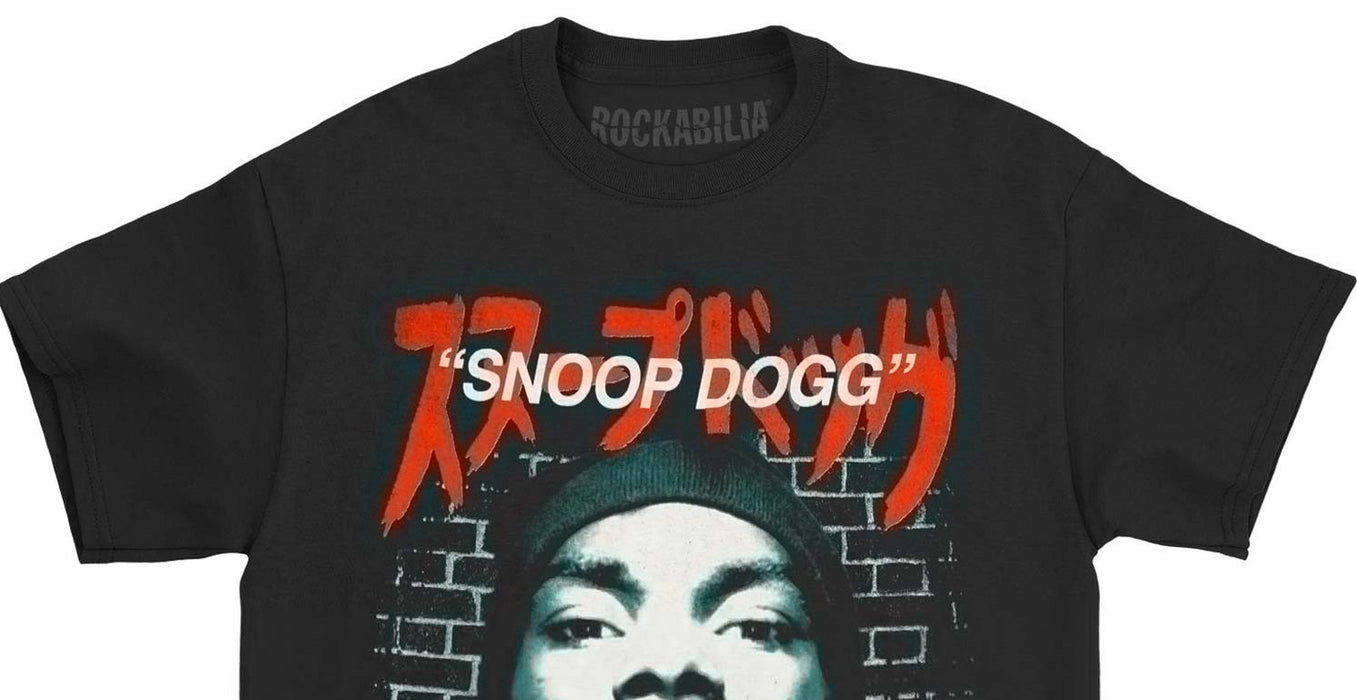 Snoop Dogg Men'S Kanji Style Brick Wall T-Shirt Xx-Large Black
