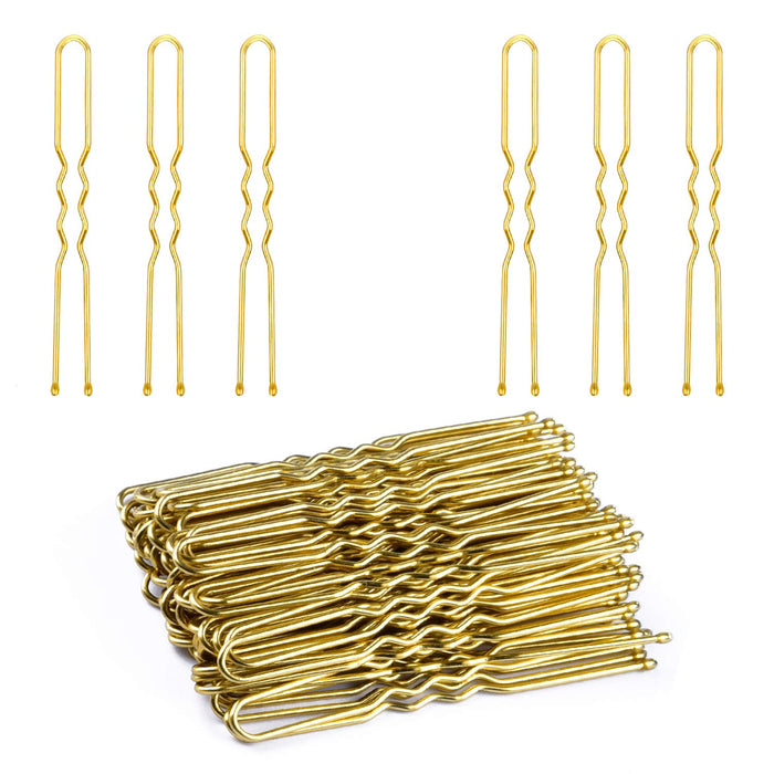 U Shaped Hair Pins,  2.4 Inch Hair Pins for Buns Ballet Bun Hair Pins for Women with Storage Box