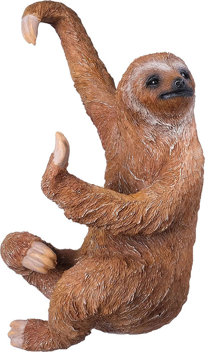 Sloth Fence Hanger - Outdoor Hanging Sloth Statue- Detailed Garden Decor for Wall, Patio, Porch, Fence, Window