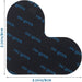 24 PCS Rug Corner Grippers, Resuable Double Sided Non-Slip Rug Pads, Washable Area Rug Pad Carpet Tape Corner Side Mat Gripper for Hardwood Floors and Tile (Love, Black)