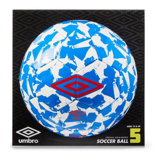 Umbro Soccer Ball Size 5 in Red, White, and Blue
