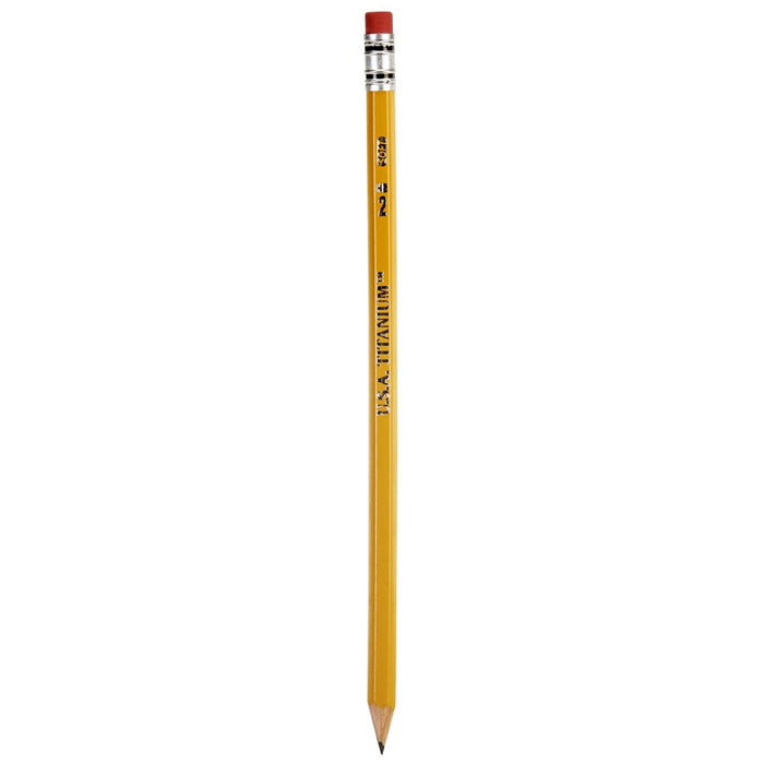 USA Titanium Premium Yellow No.2 Pencils 24 Count Sharpened Woodcase Pencils