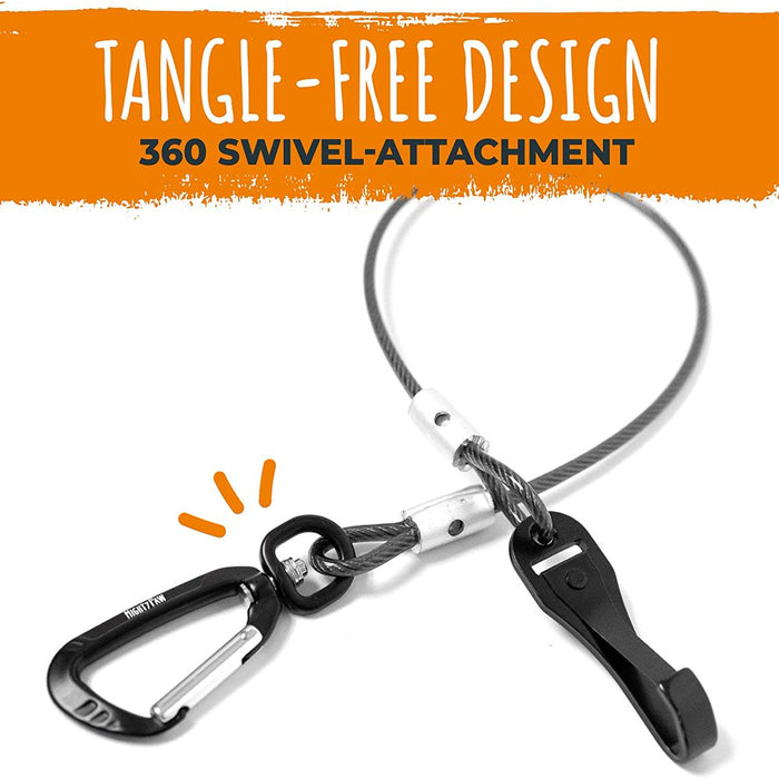 Dog Seat Belt Chew Proof Metal Pet Safety Belt Steel Braided Vehicle Restraint No Chew Tether Seatbelt with Rock Climbers Carabiner