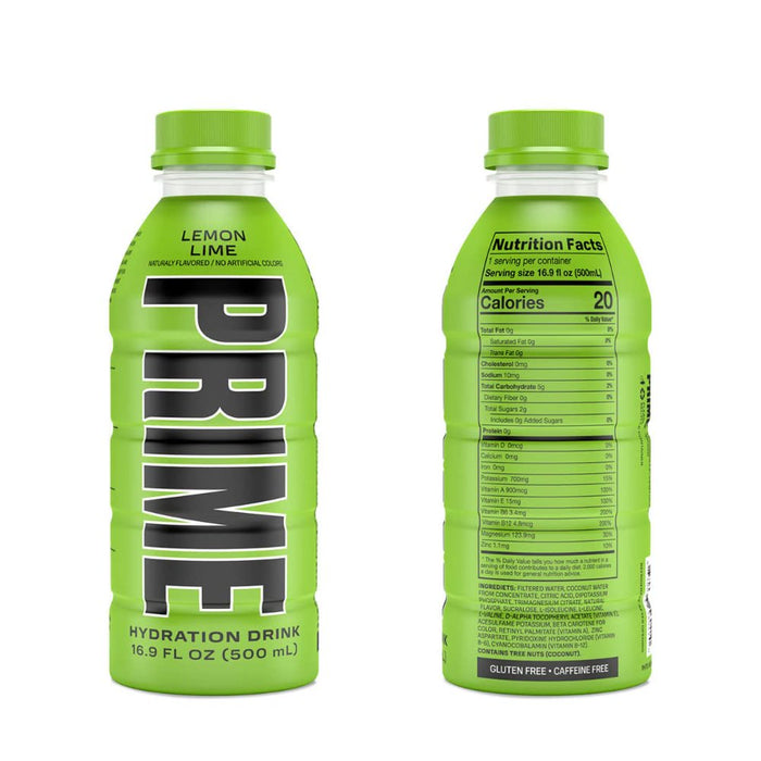 Prime Hydration Sports Drink Variety Pack - Energy Drink, Electrolyte Beverage - Lemon Lime, Tropical Punch, Blue Raspberry, Orange, Grape & Ice Pop - 16.9 Fl Oz by  (6)