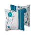 Mainstays 7-Piece Teal Roses Comforter Set, Full/Queen, with Embroidered Applique Detail
