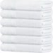 Wealuxe Small Bath Towels White - Lightweight 100% Cotton Bathroom Towels for Kids / Adults [22X44 6 Pack]