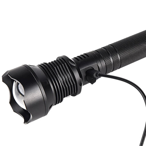 Rechargeable Flashlight Zoomable P70 Powerful LED Flashlight 3 Lighting Modes LED Torch Support for Mircro Charging Hunting Lamp