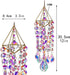 Crystal Suncatchers Hanging Wind Chime Style Garden Suncatcher Rainbow Maker Handmade Gold Plated Suncatcher